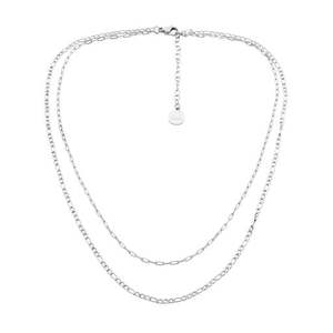 Valentines Day: Stainless Steel Double Row Chain