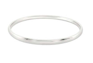 Mothers Day Sale 2025: Sterling Silver Bangle 65mm Inside Diameter