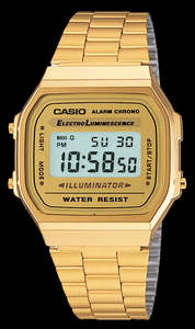 Casio Winter Sale 2025: Mens Gold Casio Digital Watch Vintage Series AW168WG-9W