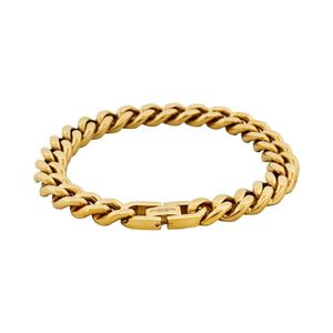 Classic Cuban Link Bracelet Ion Plated Gold