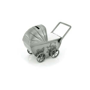 Pewter Pram Money Box MT8612