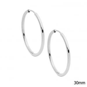 All Jewellery: Ellani Stainless Steel Hoop Earrings SE282S