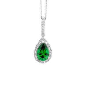 Ellani Green CZ Pendant P637GN