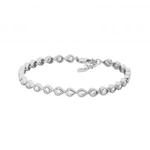 Sterling Silver CZ Bracelet B235S