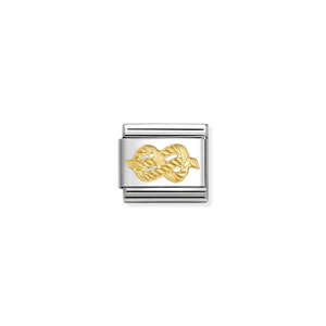 Nomination Composable Link Infinity knot in 18ct yellow gold 030149/59