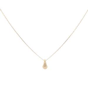 9Ct Yellow Gold Chain With Pear Shaped Pendant