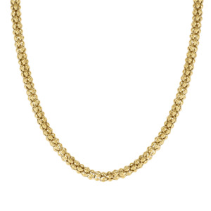 Nomination Ecclettica Stainless Steel Yellow Gold Popcorn Chain 134308/012