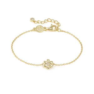 Nomination Petit Sparkle Sterling Yellow Gold Plated Flower Bracelet 242300/012