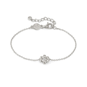 Nomination Petit Sparkle Sterling Silver Flower Bracelet 242300/010