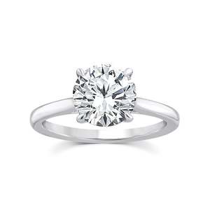 9ct White Gold Solitaire Lab Grown Diamond Ring 2..09ct Tdw