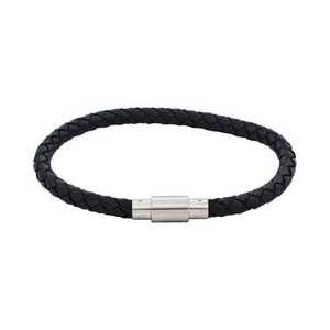 Cudworth Leather and Stainless Steel Bracelet 24cm