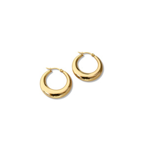 Hooplah Yellow Gold Plated Earrings