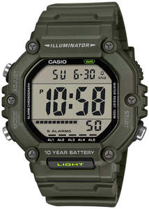 Watches: Mens Casio Digital Xtra-Long Strap AE1600HX-3A