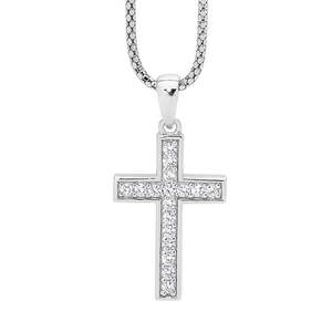 Ellani Sterling Silver Cross P639