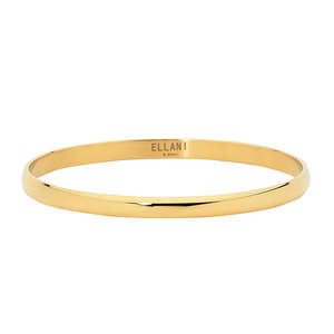 Stainless Steel Gold Plate 5mm Bangle