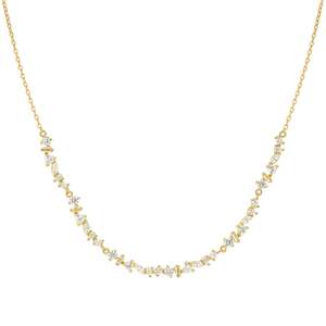 Nomination Colour Wave Sterling Silver Gold Plated CZ Necklace  149886/020
