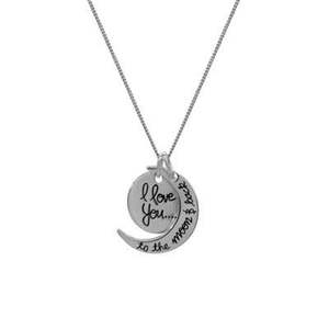 Sterling Silver To the Moon and Back Pendant