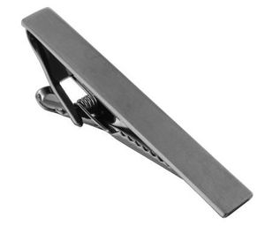Brushed Gun Metal Tie Clip Plated 50mm