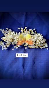 Crystal loaded hair accessories golden