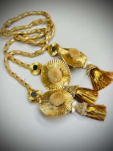 Paranda Collection: Mirror long paranda in golden colour, Code: PR2