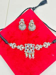 Oxidised Necklace set with earrings