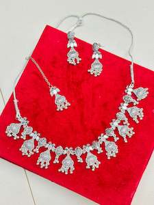 Oxidised Necklace set with earrings