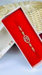 ੴ  Rakhi / Rakhdi Box in American Diamond - Code A34