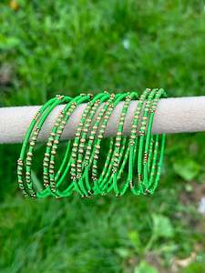 Parrot colour thread bangles