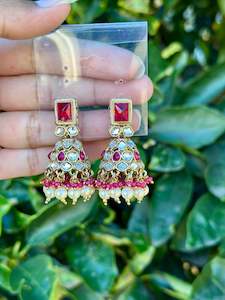C Hot Pink Colour Jewellery Options: Hot Pink Jhumki earrings Code: J32
