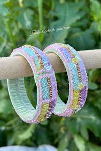 Multi coloured handmade soft kangan bangles