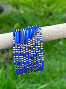Blue colour thread bangles