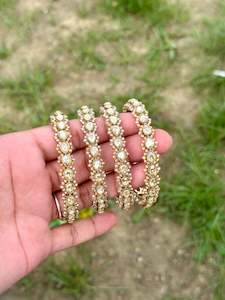 Kangan in polki in premium quality (set of 4) B15