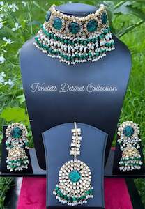 Peacock necklace/choker set in kundan ( high quality )