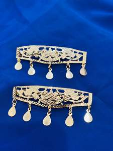 Gold plated hair clips - (Code:051)