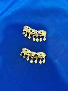 Gold plated hair clips - (Code:048)