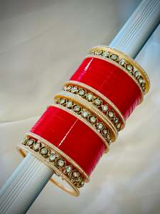 Chooda set - Colour : Red ( Code: 033)