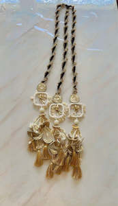 Heavy look golden & black colour paranda, ( Code: P24 )