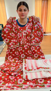 Cotton Printed Boutique Stitched Suit, Code: 220