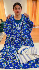 Casual Wear Punjabi Suits: Cotton Printed Boutique Stitched Suit, Code: 219