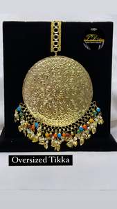 Multi Oversized Pipal Patti Traditional Tikka