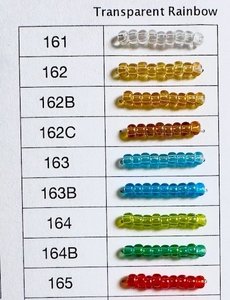 Products: Toho Transparent Rainbow Beads, 11/0, 2mm - Timeless Fashion