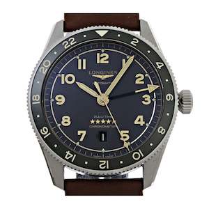 Longines Spirit Zulu Time, 42mm, Automatic, L3.812.4.63.6 (Off-shore item)