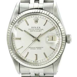 Rolex Datejust 18K White Gold fluted bezel, 36mm, Automatic, 16014 (Off-Shore item)
