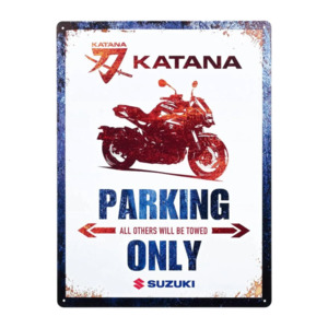 Accessories 1: Suzuki Katana Parking Sign