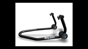 Tools Workshop Essentials: Bike Lift FS10 Front Stand – Black | Universal Adjustable Fork Stand (FS-10 + SAC-10 Cones)