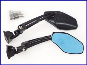 Used Parts 1: Aftermarket Mirror Set – Excellent Condition | Fits 1992 Suzuki GSX-R1100 (GV73A) | Blue Glass | L/R Pair