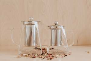 Teapots Strainers: Square Glass Teapot