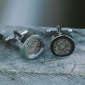 Jewellery: Sand Cufflinks