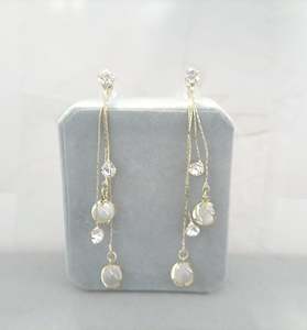 Fashion Statement Jewellery: #124 Long Chain Rhinestone Dangle Earrings