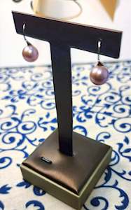 Earthborn Treasures Collection: Lavender Rounded Pearl | Sterling Silver Earrings